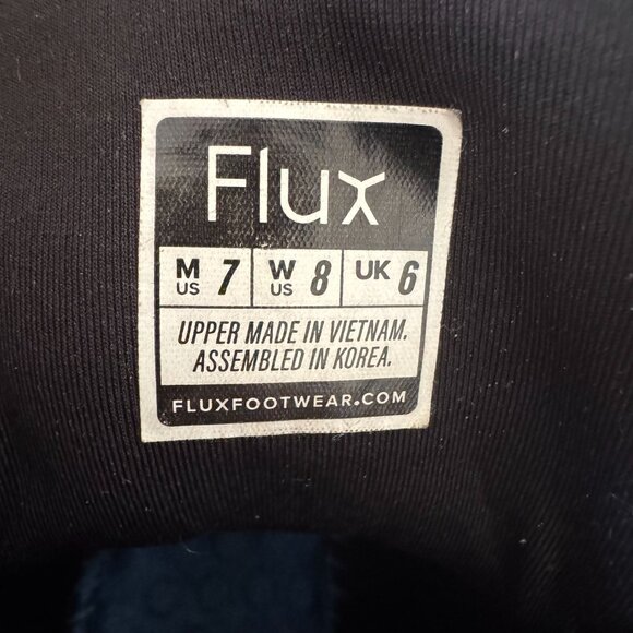 Flux Adapt High-Top Trainer Black Nylon Gum Sole Zero Drop Sneakers Size 8 - Picture 11 of 15